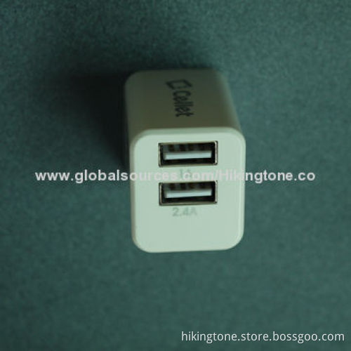 5V 2.4A Height Power Charging Faster USB Travel Charger for iPhone and Tablet